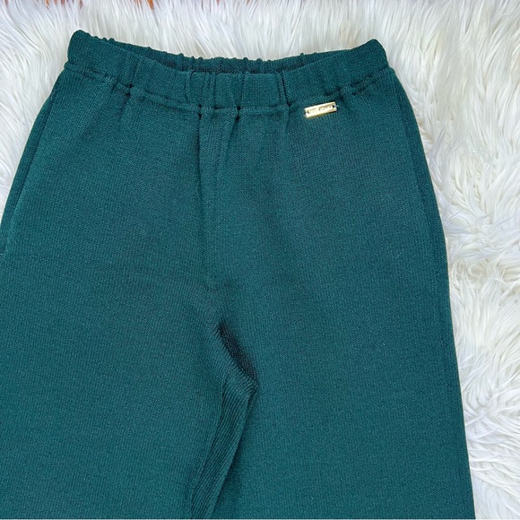 ST JOHN Sport Essentials By MARIE GRAY Green Knit Pant - Picture 3 of 7